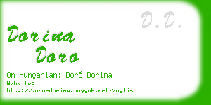 dorina doro business card